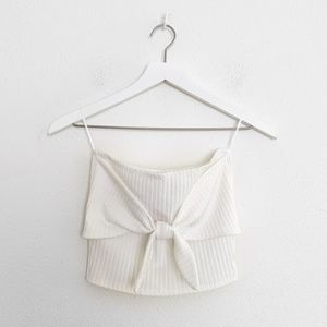 Wild Honey ASOS Tie Front Bandeau Top
